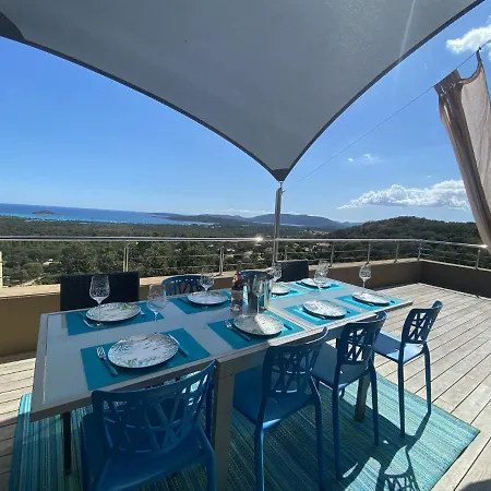 Superbe Vue Mer Classee 5 Etoile Avec Piscine Chauffee Willa Sainte-Lucie de Porto-Vecchio
